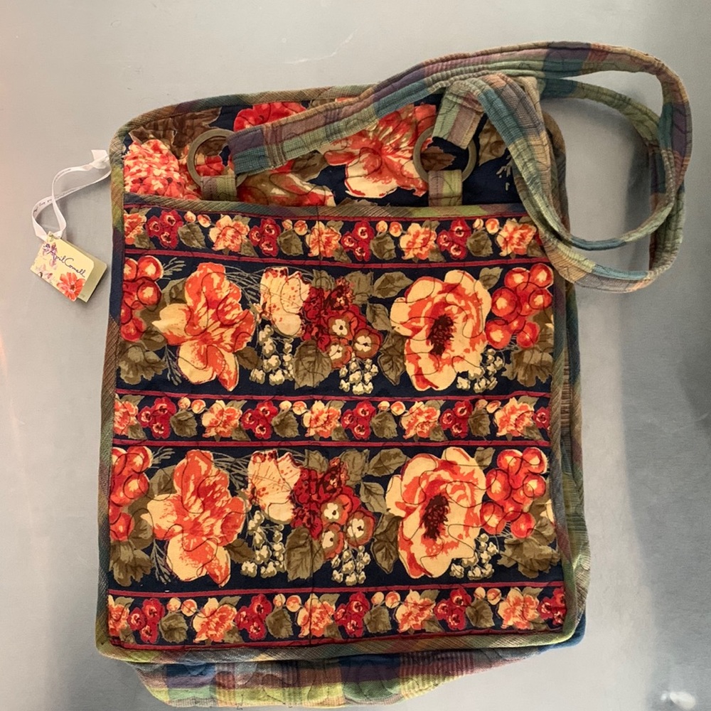 April Cornell quilted floral tote